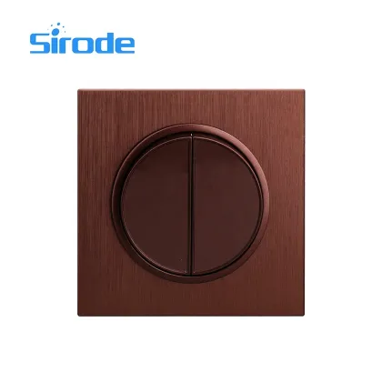 European Standard 10A Brown 1 Gang 1 Way Wall Light Switch