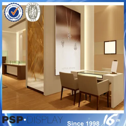 High end display jewelry store