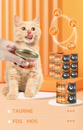 Pet snack eels flavor soup can for cats