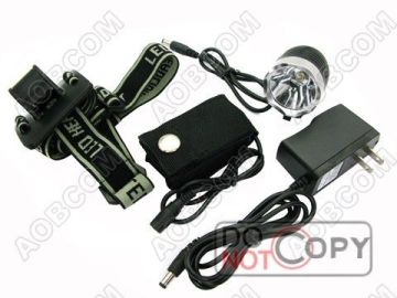 Cree Q5 Led 3-mode Bicycle Light / Headlamp, Black 260 Lumen Led Bike Lights For Camping, Hiking