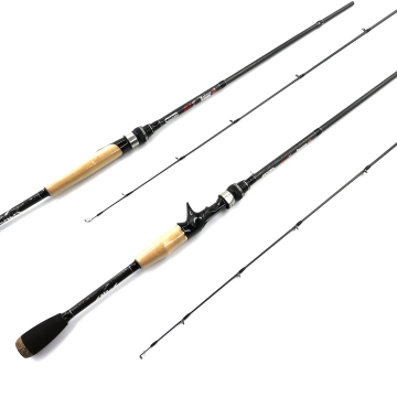 AOCLU Qualified 7' & 7'6" 3PC Fishing Rod - Light Baitcasting Style, IM6 Carbon, Ready To Ship