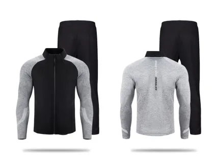 High Quality Track Suit Outfits Two Piece Wholesale Sweat Set Running Jogging Gym Sports Suit Male Custom Fit Track Suit for Men