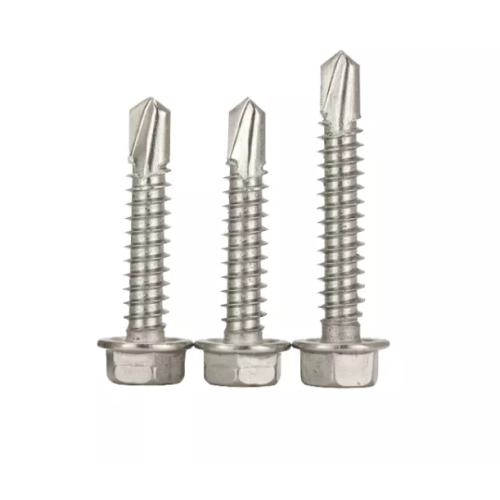 Tornillo hexadecimal de acero de carbono galvanizado