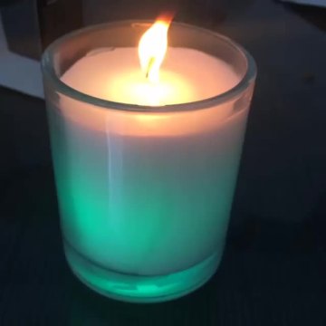 luxury birthday and christmas art glass cup candle