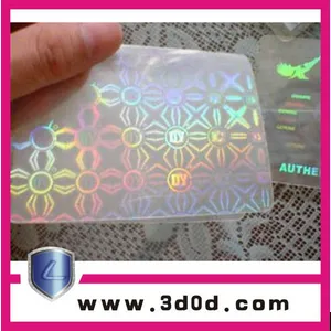 Custom plastic cards hologram ID card stickers