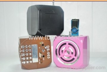 2.0 Plastic Card Speakers Cute Mini Speaker With Fm Radio Card Portable Stereo Speakers 