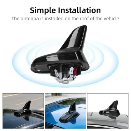 Car roof shark fin antenna