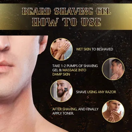 Custom Vegan Beard Shaving Foam with Logo