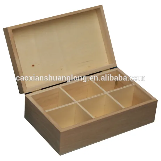 High Quality Handmade Private Custom Wooden Tea Packaging Gift Box