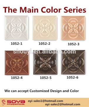 3D hotel decoration soft leather sandwish wall panel and ceiling panels