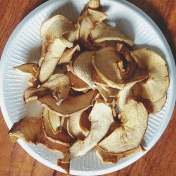 Rodajas de manzana seca sin azufre