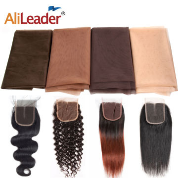 AliLeader Best Quality Swiss Lace Net Lace Basement Foundation Hairnet Accessories Swiss Lace For Wig Making