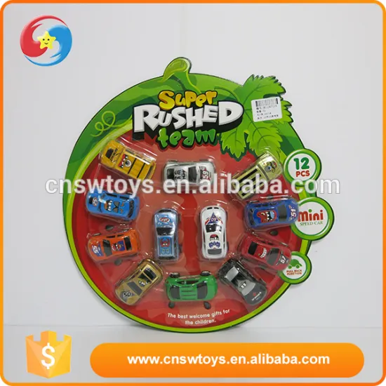 Custom funny baby cute cartoon watermelon version push back car toy