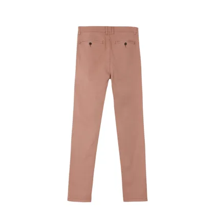 Man's Pink Woven Fabric Pants