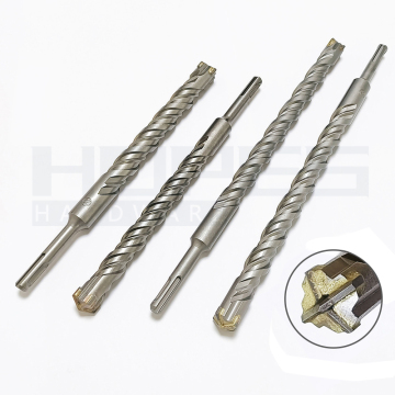 SDS Plus Carbide Cross Tip Cutter Drill Bits for Concrete, Granite, Stone, and Brick - 6-35mm