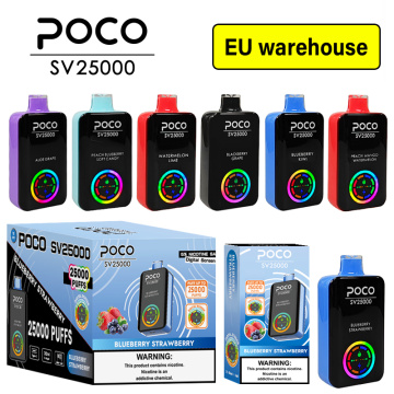 POCO SV25000 Puffs Disposable Vape Digital Screen Wholesale