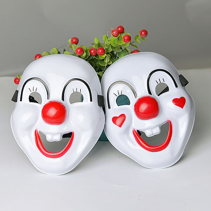 Cute Smiling Clown PVC Party Mask
