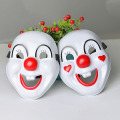 Máscara de festa de PVC de palhaço sorridente e fofo