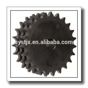 Triplex blacken steel material sprocket