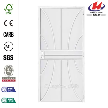Del Flor Black Surface Mount Outswing Steel Security Door