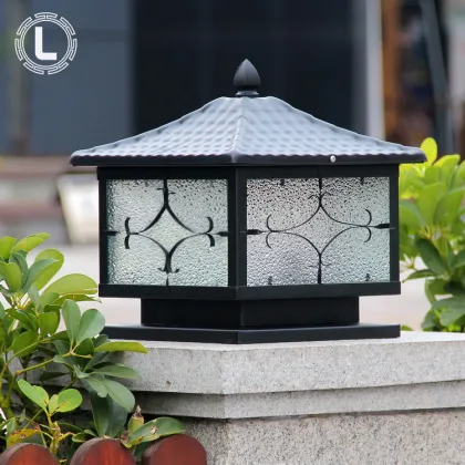 Waterproof Modern Metal Solar Gate Pillar Lights