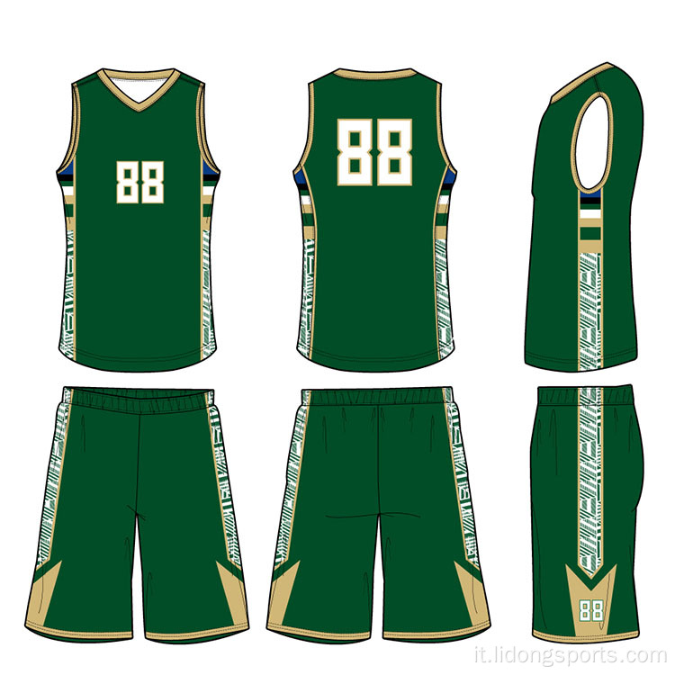 Design uniforme da basket Ultima maglia nera del basket