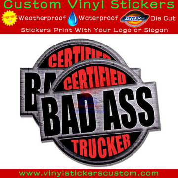 S64 waterproof cheap vinyl custom truck stickers