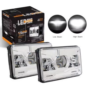 40W Hochbahler Auto -LED -LED -Licht zugelassener LKW -Motorrad 4*6 Zoll Rechteck -LED -Scheinwerfer