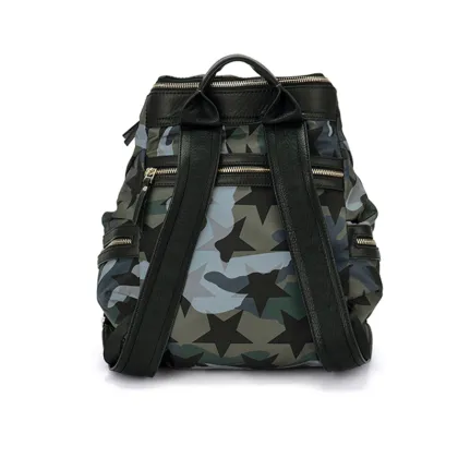Camouflage stars decorative personality backpaag