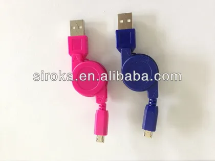 2017 CE ROHS Approved Retractable Data Cable for mobile phone