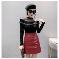 Mesh Fashion Round Neck Hollow Top