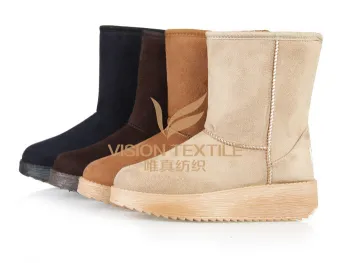 China textile manufacture!100%Polyester suede fabric for shoes