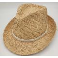 Rafia Western Cowboy Fedora Straw Sombrero