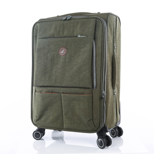 bolsos universales de las ruedas del equipaje de la tela de nylon verde oliva