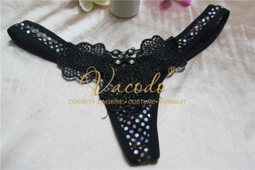 # T929 2016 New Arrival Lace Sexy Women's G String Ruffle Panty