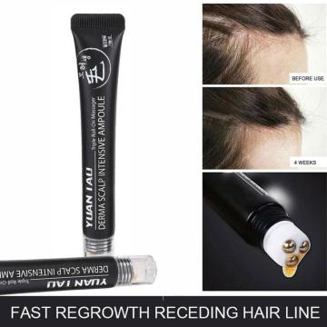 Hair Line Hair Growth Serum Derma Scalp Intensive Ampoule Triple Roll Massager Fast Hair Regrow Hair Loss Essence
