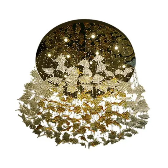 INSHINE Gold Cluster Aesthetically Hanging Pendant Light