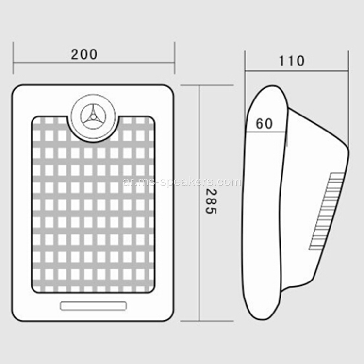 6.5 &#39;&#39; مميز مكبر صوت مثبت على الحائط المحمولة