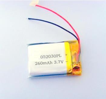 052030 Lipolymer Battery 260mah