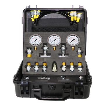 Portable Excavator Fuel Hydraulic Pressure Gauge Test Kit for Sale