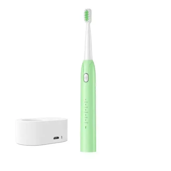 Oral Care: Ultimate IPX7 Waterproof Sonic Electric Toothbrush with Soft Brushes, USB Rechargeability, and Portable Design for Teeth Whitening - Perfect for Travel