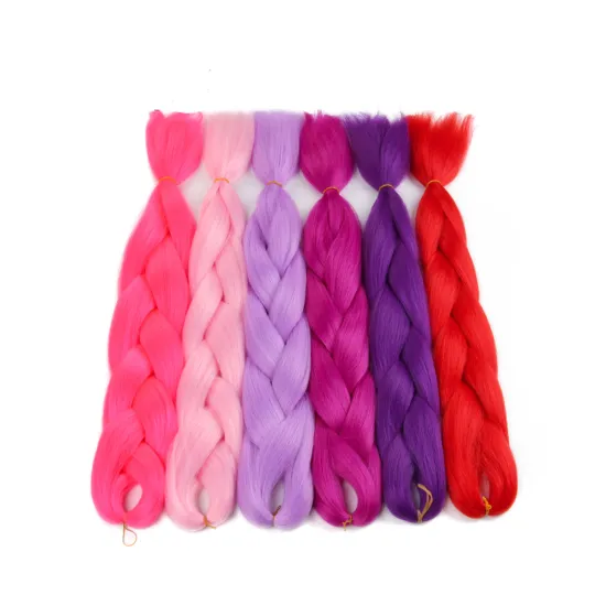 Alileader 100g 24 Inch Jumbo Crochet Braid Synthetic Braiding Hair