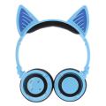 Auriculares inalámbricos con estilo promocionales de auriculares con orejas de gato para niños