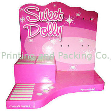 Pink Oil Printing Pdq Display Shelves , Retail Pop Display