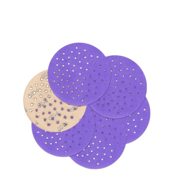 Direct Manufacturers 5/6 Inch Grit 60-800 Purple Abrasive Sandpaper Waterproof Sanding Disc for Car Polishing