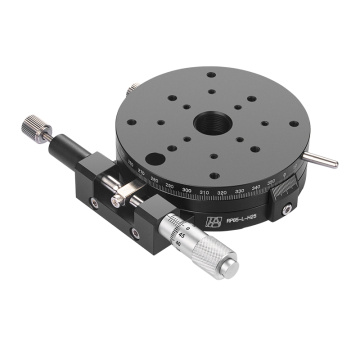 Etapă rotativă manuală optică din aliaj de aluminiu de precizie de 85 mm