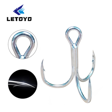Letoyo High-Carbon Steel 4x強力な高音塩水釣りフック