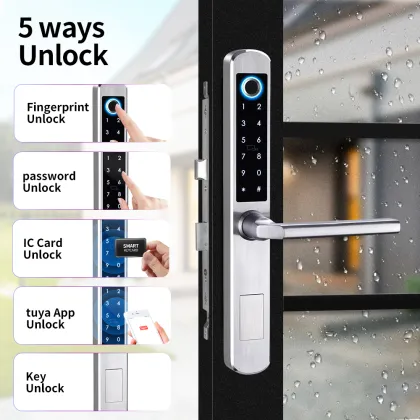 Tuya Smart TTlock Slim Aluminium Door Smart Lock