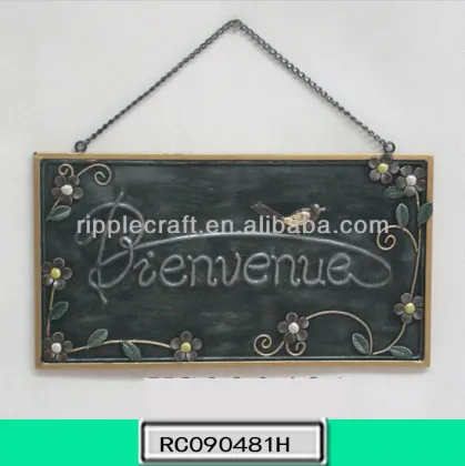 2013 New arrival flourish metal hanging door sign