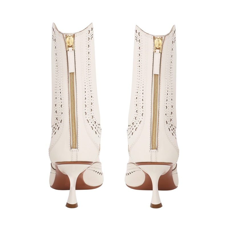 Women's Western Boot Mid-Calf Embroidered Riding Boots